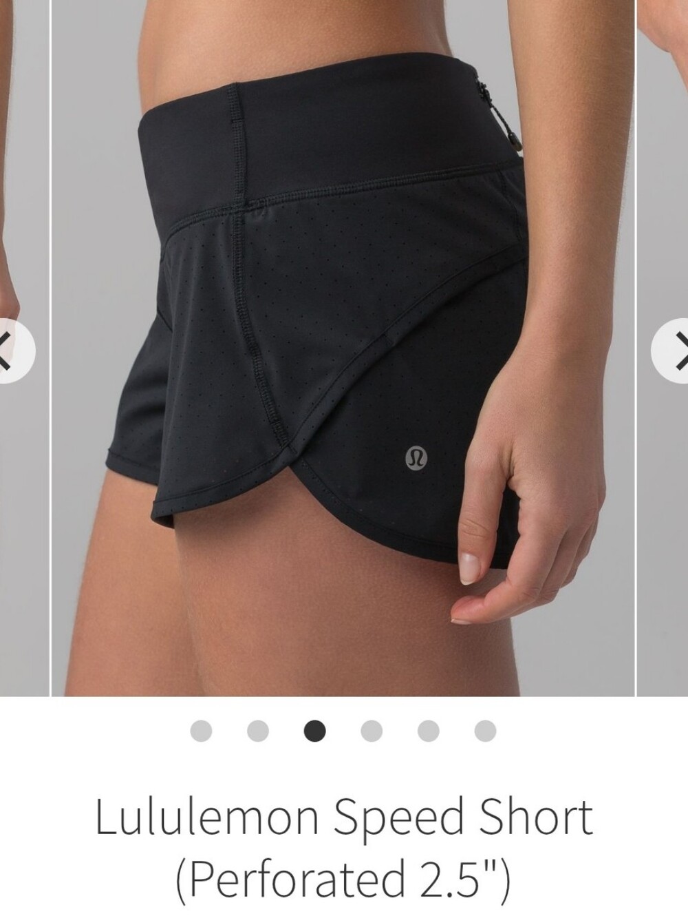 Lululemon OG Speed Short 2.5" Black Size 4